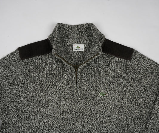 Lacoste Men's Stand-Up Collar Wool Jersey Sweater