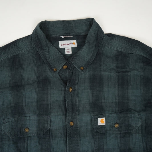 Carhartt Men's Relaxed Fit Midweight Flannel Long-Sleeve Plaid Shirt