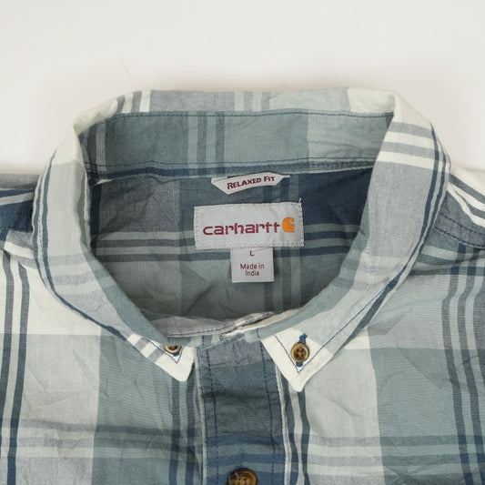 Carhartt Men’s Plaid Short Sleeve Button Down Shirt