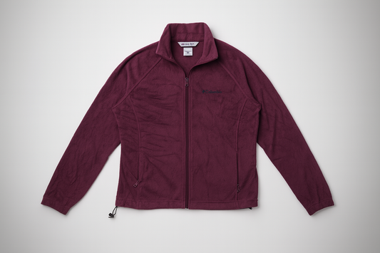 Vintage Columbia Full-Zip Fleece Jacket – Plum | Men’s Large