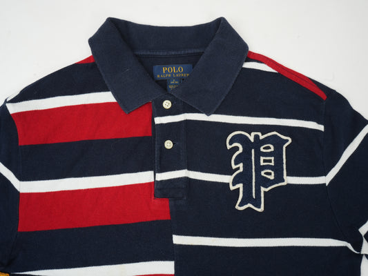 Polo Ralph Lauren Men’s Patchwork Polo Shirt - Multi-Color Striped with 1967 Pennant