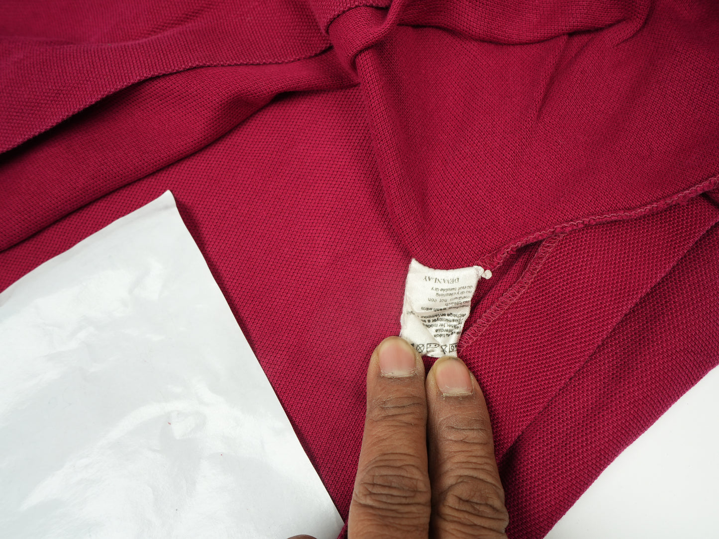 Lacoste Mens Polo Shirt in Red Color