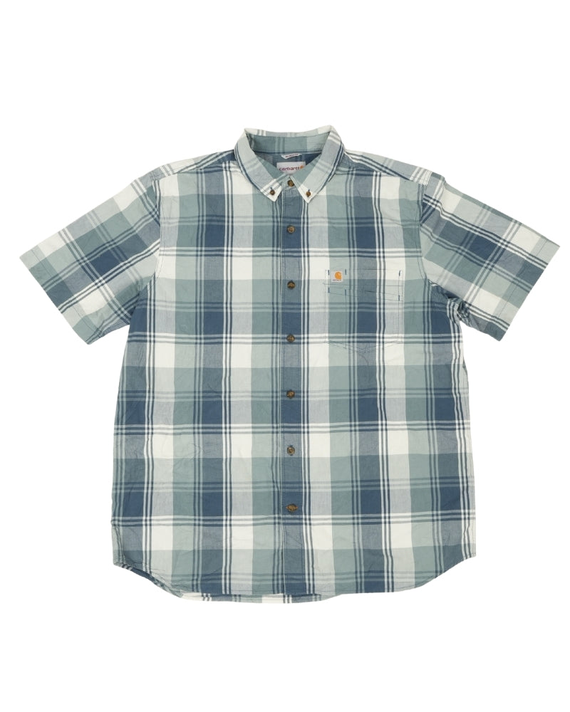 Carhartt Men’s Plaid Short Sleeve Button Down Shirt