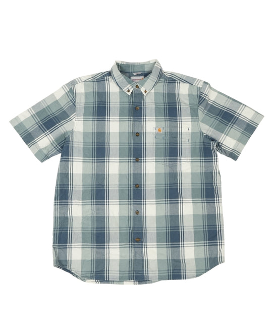 Carhartt Men’s Plaid Short Sleeve Button Down Shirt