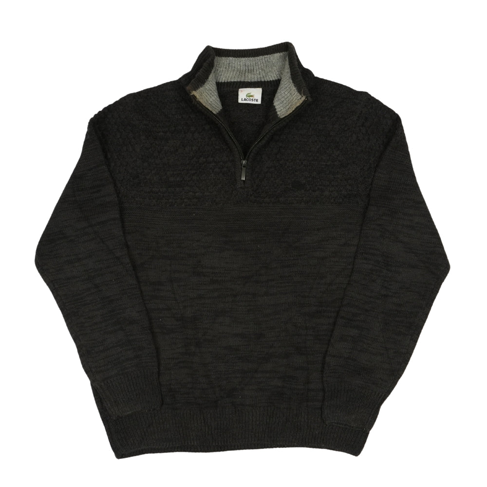 Lacoste Men's Classic Fit Wool Quarter Zip Sweater