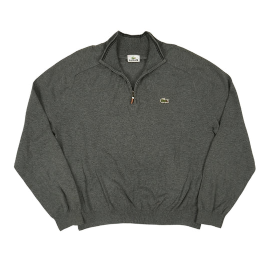 Lacoste Men's Zip-Up High-Neck Wool Sweater