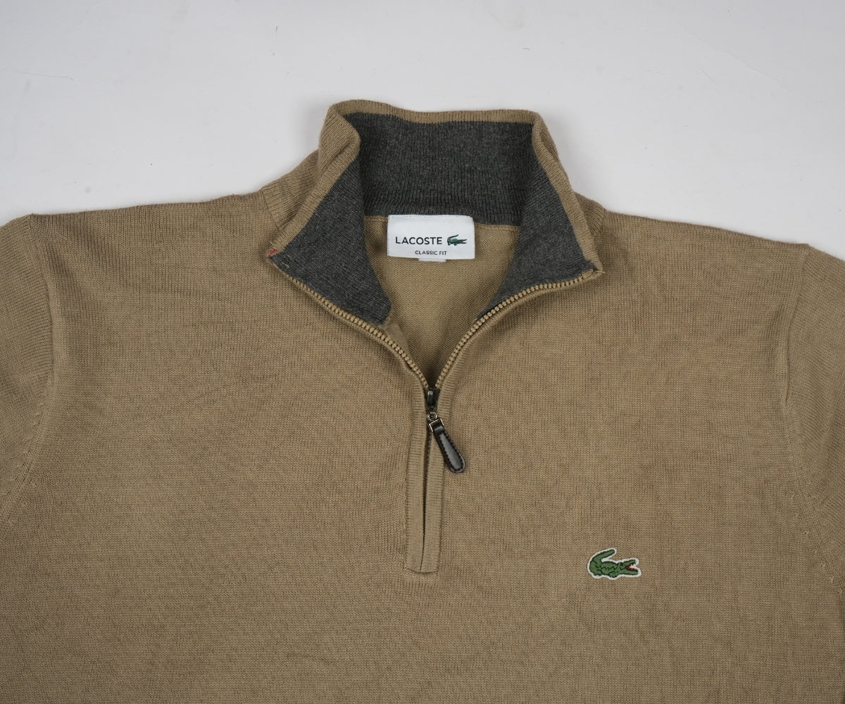 Lacoste Men's Zip-Up High Neck Sweater/Jumper