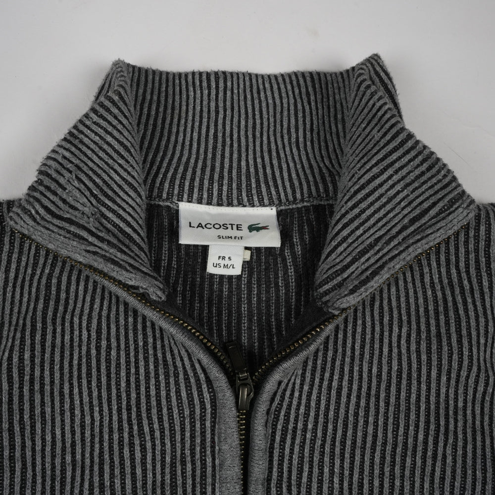 Lacoste Men's Wool Zip-Up Sweater/Jumper