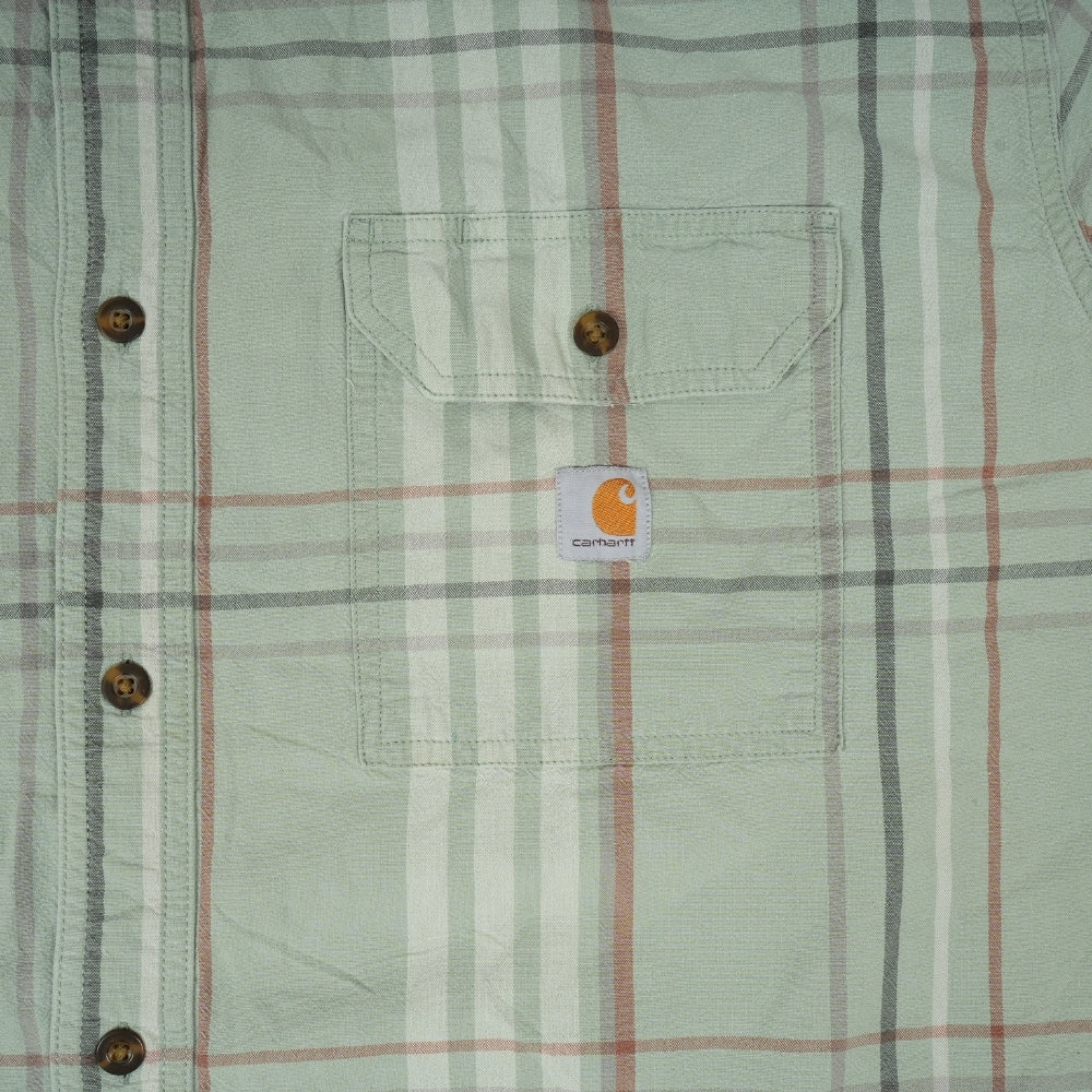 Carhartt Men's Loose Fit Midweight Short Sleeve Plaid Shirt