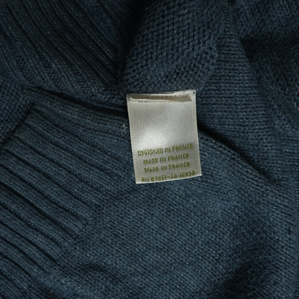 Lacoste Men's Zipped High Neck Carded Wool Sweater