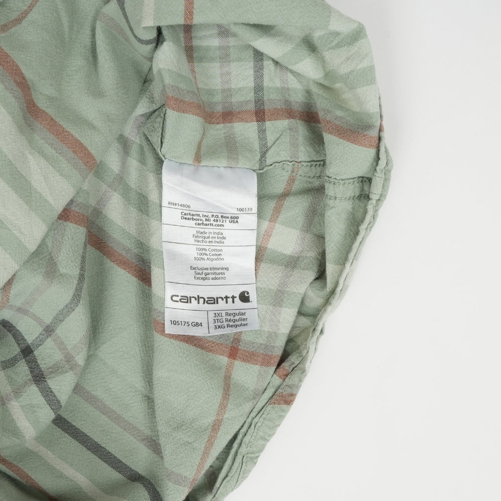 Carhartt Men's Loose Fit Midweight Short Sleeve Plaid Shirt