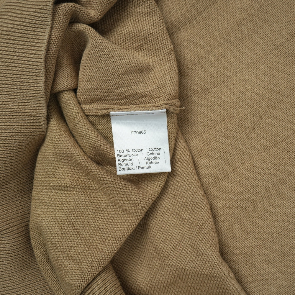 Lacoste Men's  Beige Wool Crew Neck Sweater