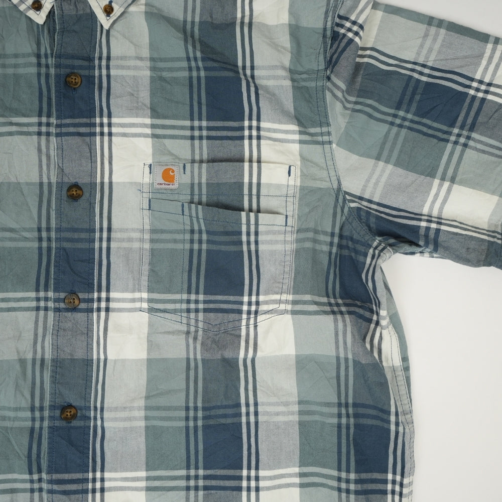 Carhartt Men’s Plaid Short Sleeve Button Down Shirt