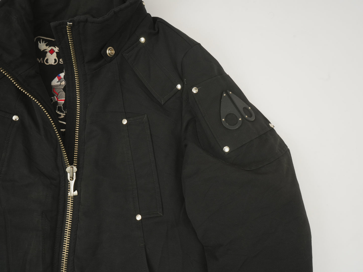 Moose Knuckles Men’s Ballistic Bomber Jacket - Authentic Down Parka