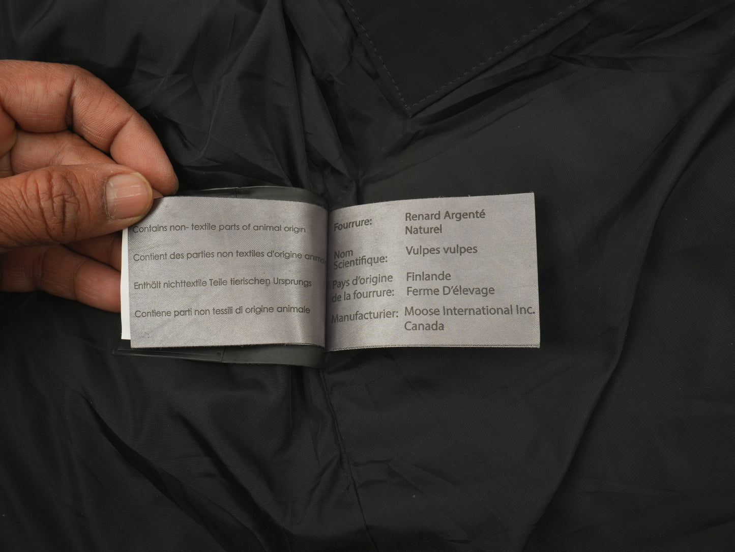 Moose Knuckles Men’s Luxury Down Winter Parka - Black with Genuine Fur Hood