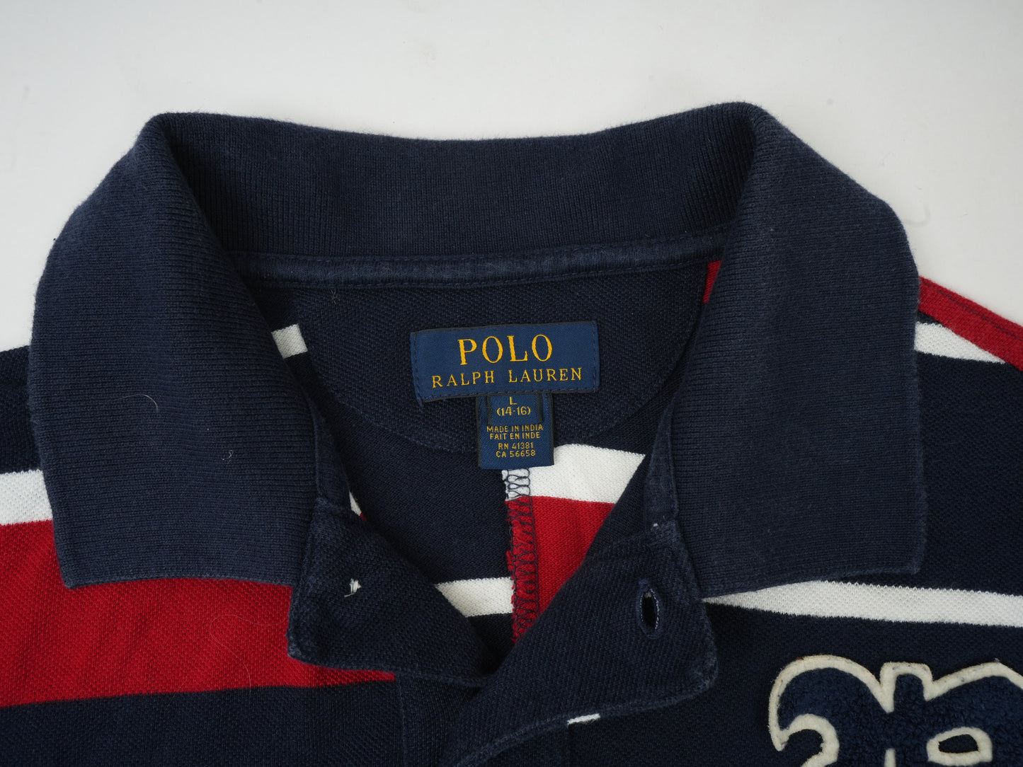 Polo Ralph Lauren Men’s Patchwork Polo Shirt - Multi-Color Striped with 1967 Pennant