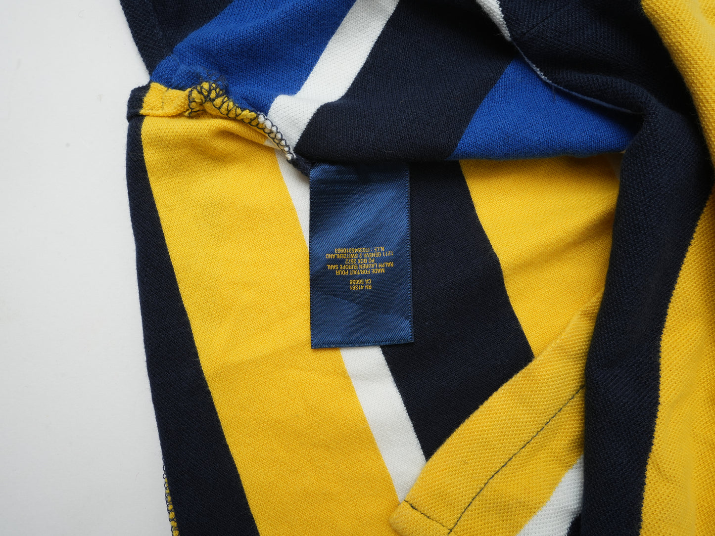 Polo Ralph Lauren Men’s Patchwork Polo Shirt - Multi-Color Striped with 1967 Pennant