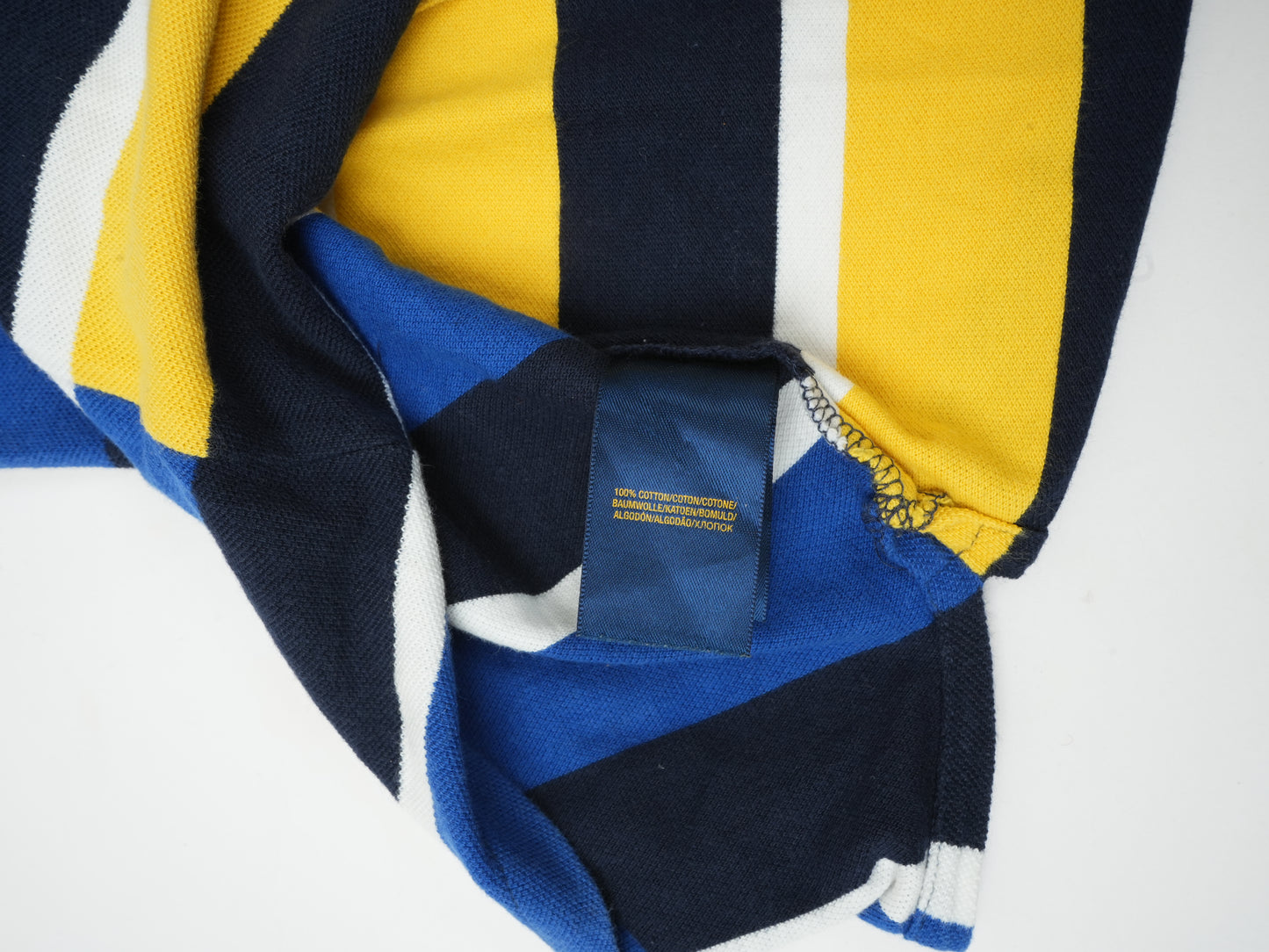 Polo Ralph Lauren Men’s Patchwork Polo Shirt - Multi-Color Striped with 1967 Pennant