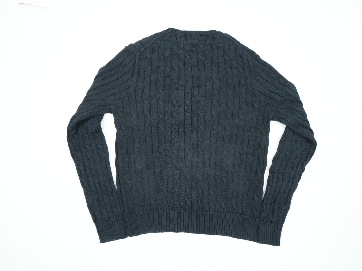 Vintage Polo Ralph Lauren Cable-Knit V-Neck Sweater