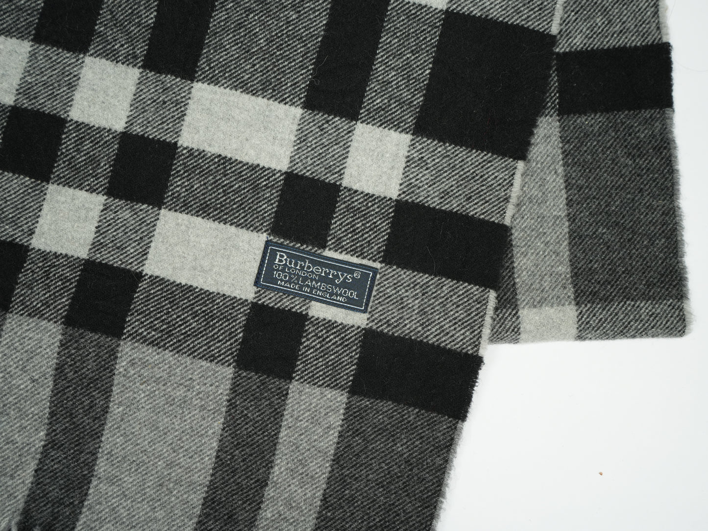 Vintage Burberrys of London 100% Lambswool Scarf