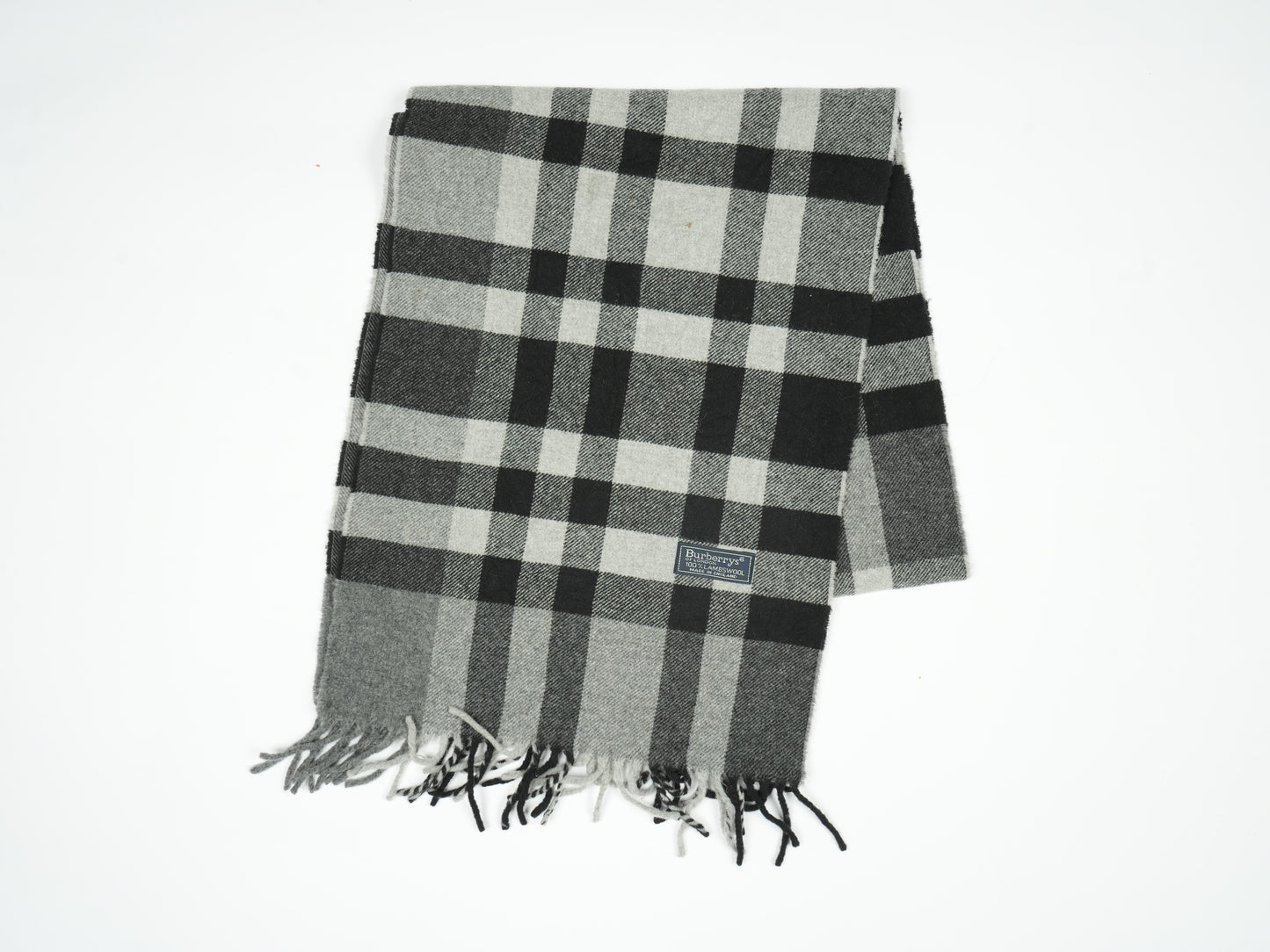 Vintage Burberrys of London 100% Lambswool Scarf