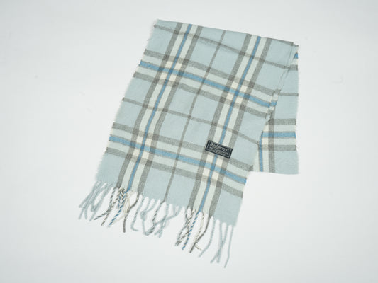 Vintage Burberrys of London Check Scarf - 100% Lambswool Made in England