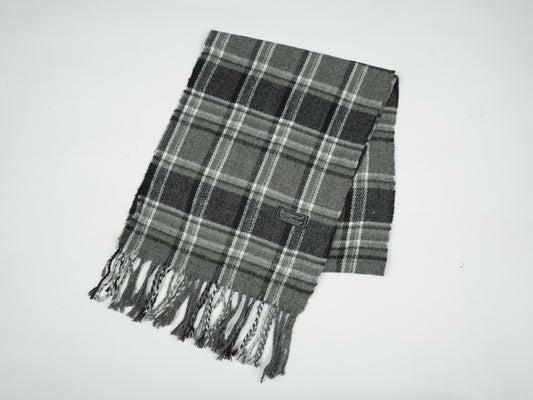 Vintage Burberrys of London Check Scarf - 100% Lambswool Made in England