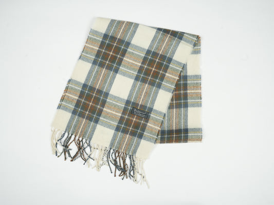 Vintage Burberrys of London Check Scarf - 100% Lambswool Made in England