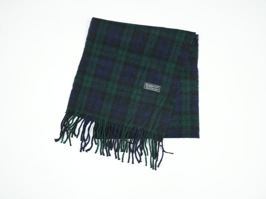 Vintage Burberrys of London Check Scarf - 100% Lambswool Made in England