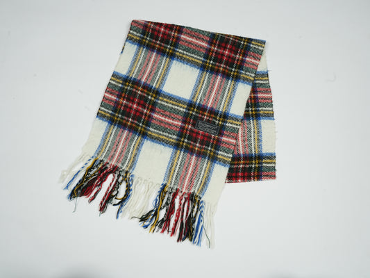 Vintage Burberrys of London Check Scarf - 100% Lambswool Made in England