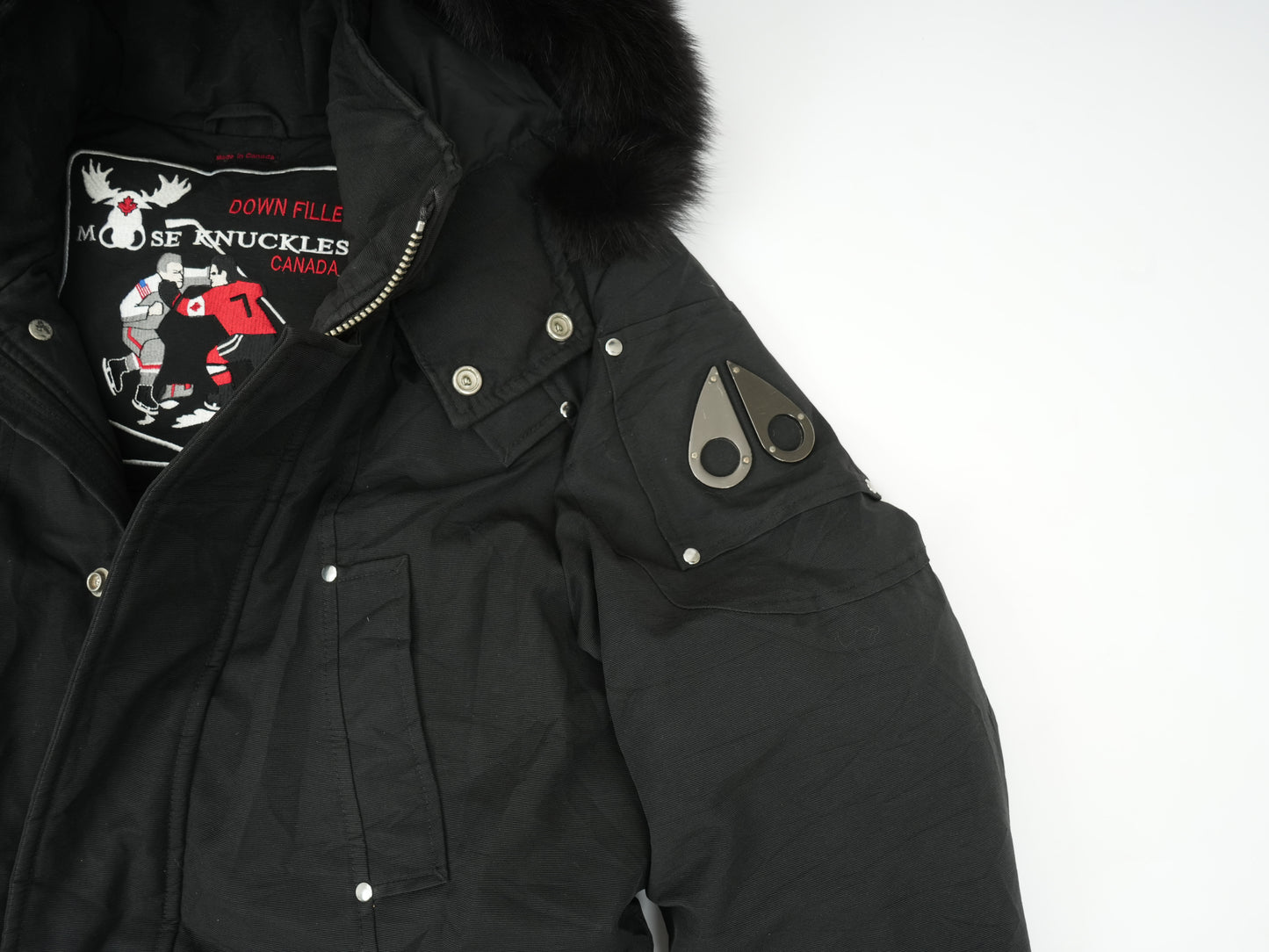 Moose Knuckles Stirling Parka Black Luxury Men’s Winter Coat