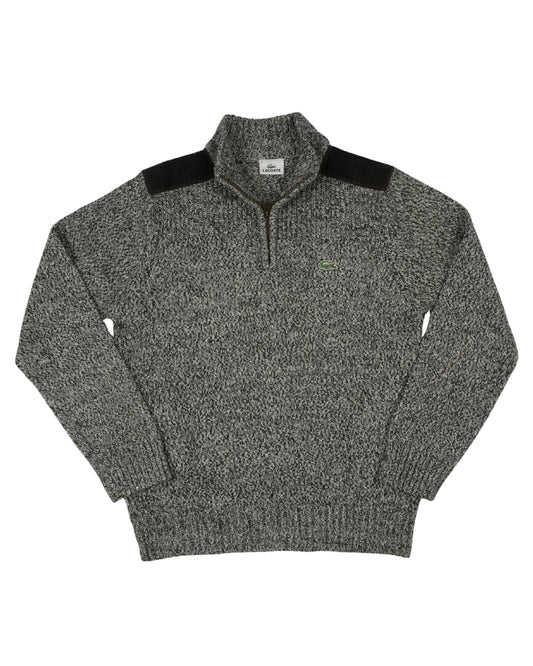 Lacoste Men's Stand-Up Collar Wool Jersey Sweater