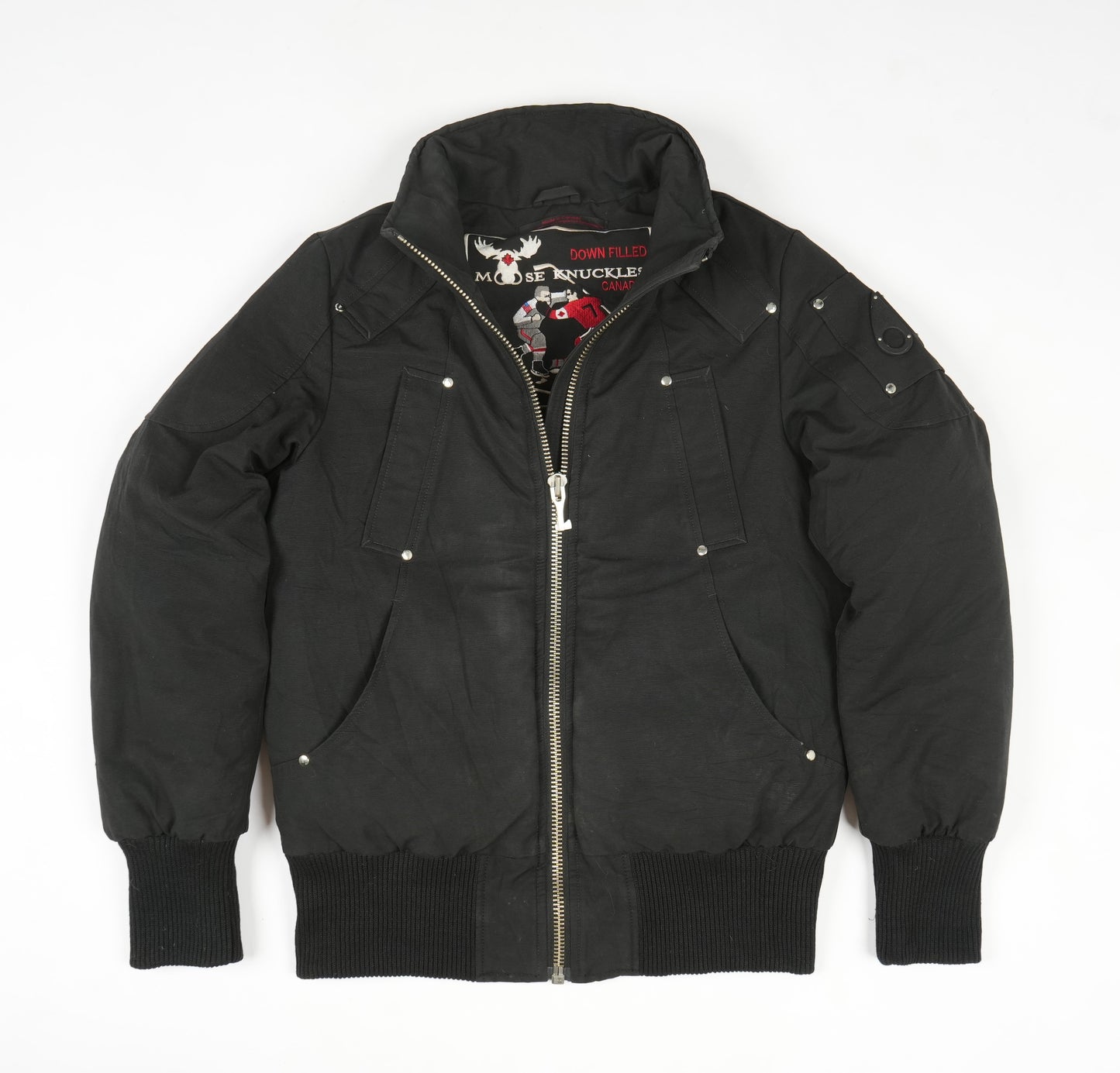 Moose Knuckles Men’s Ballistic Bomber Jacket - Authentic Down Parka