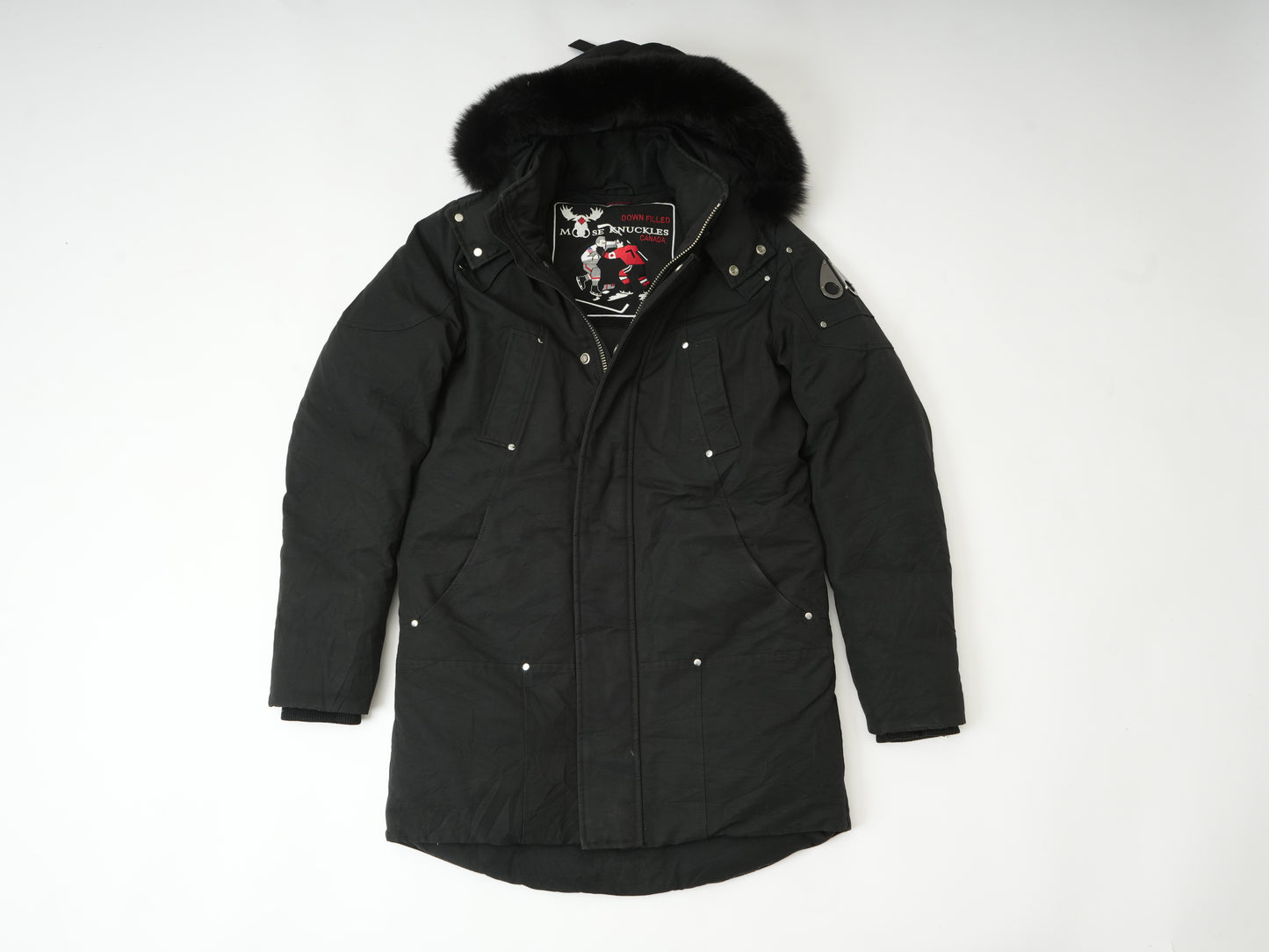 Moose Knuckles Stirling Parka Black Luxury Men’s Winter Coat